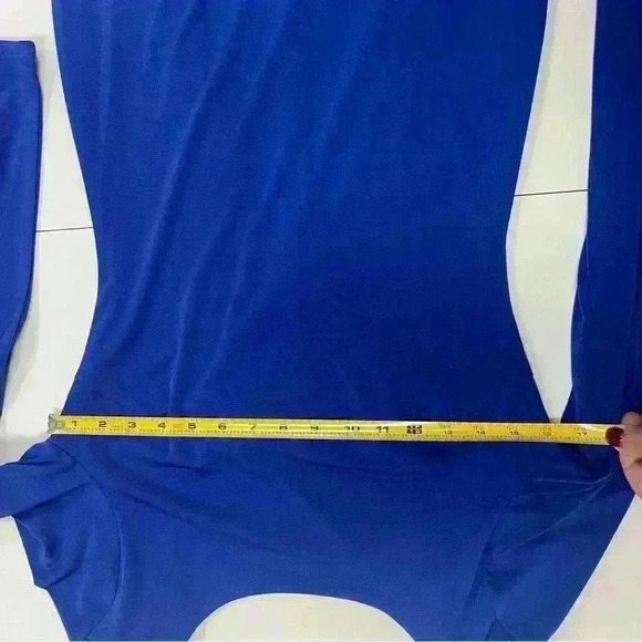 City Triangles Cocktail Dress For Women Royal Blue Sz M Long Sleeve - Picture 3 of 10